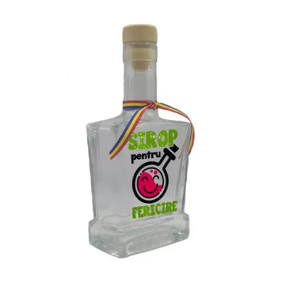 Sirop pentru fericire, sticla cu mesaj plata, 500 ml, model divgs179 32